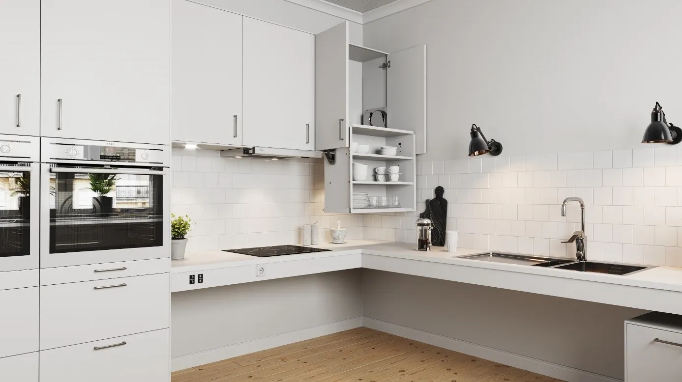 Barrierefreie Küche mit rollstuhlgerechter Planung