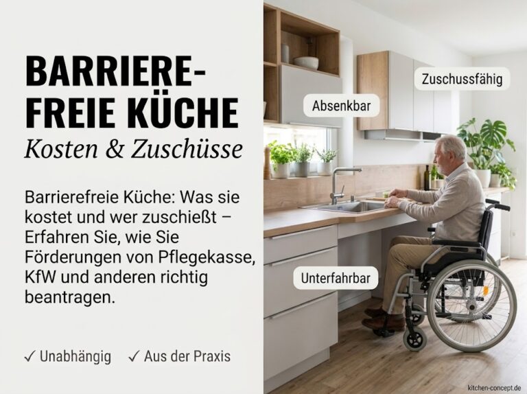 Barrierefreie Küche: Was sie kostet und wer zuschießt