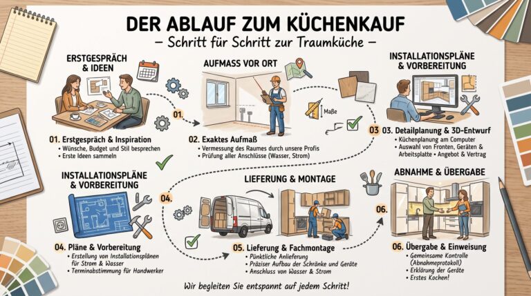 Küche kaufen: Der Ablauf vom Erstgespräch bis zur Übergabe