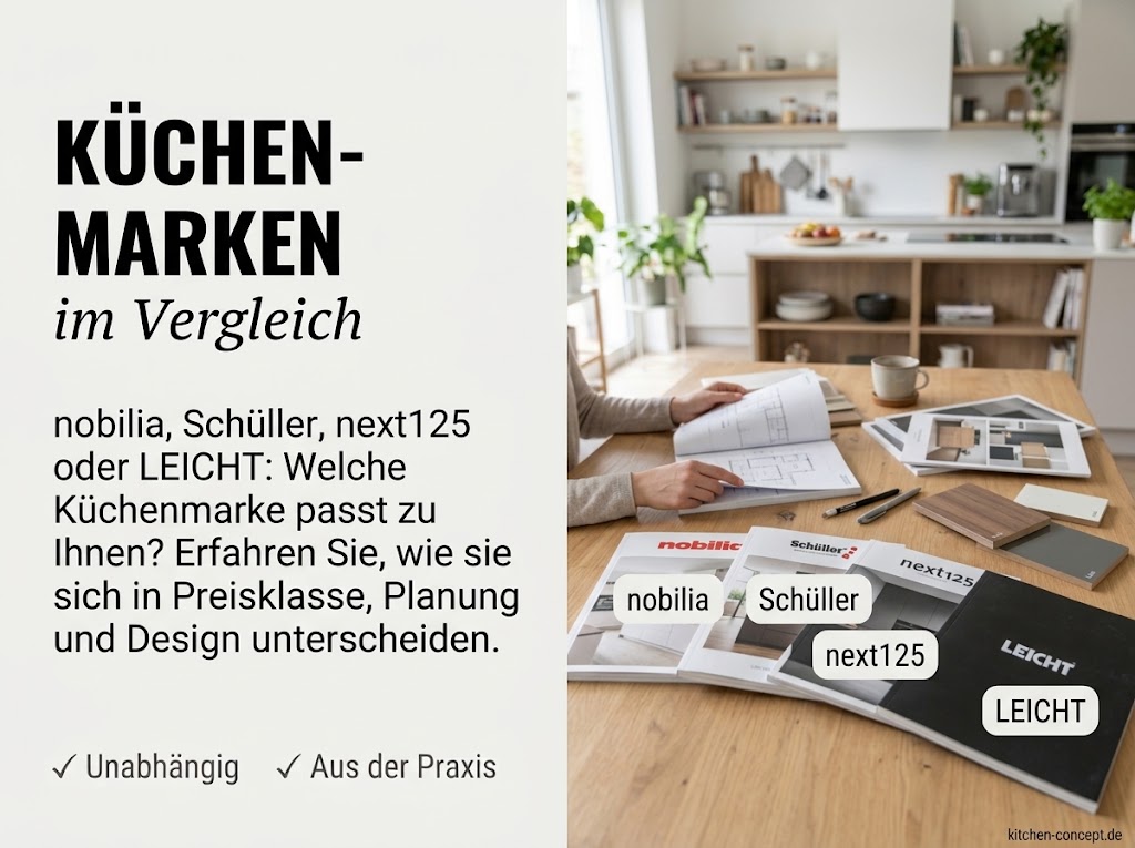 Kataloge der Küchenmarken LEICHT, Schüller, next125 und nobilia